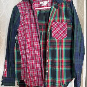 Vineyard Vines Women's Multicolor Plaid Button Down Shirt